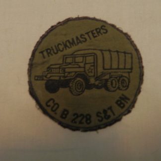 US Army Patch: PA Nat. Guard - Truckmasters Co B 228 S&T Bn- Sub